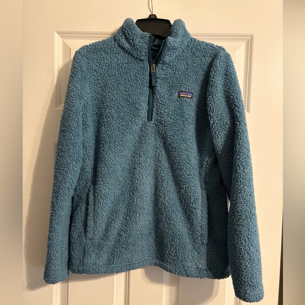 Patagonia Teal Sherpa Fleece Pullover